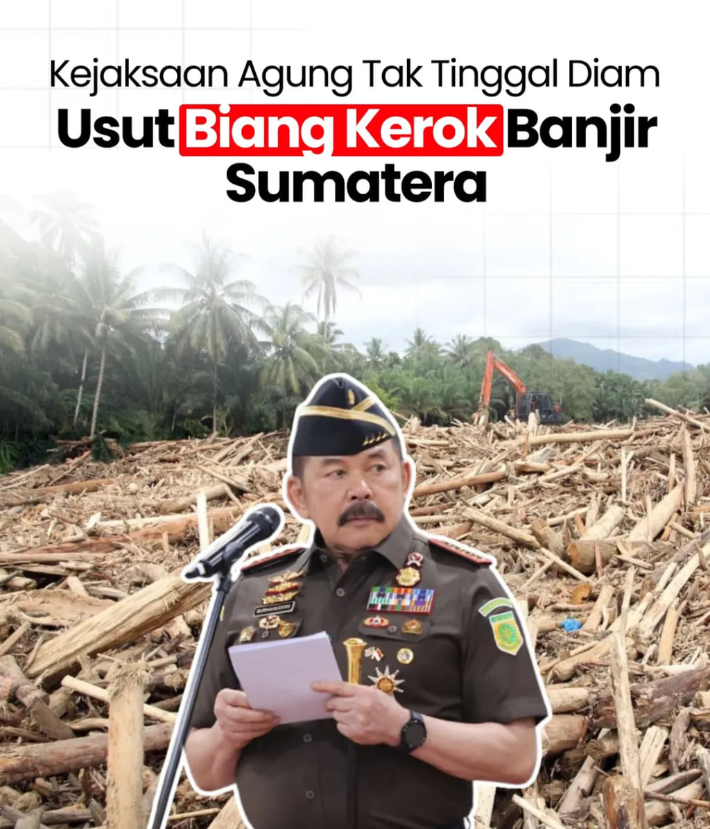 Jaksa Agung Tegas: Dalang di Balik Banjir Sumatera Diusut Tuntas